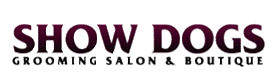 show dogs grooming Text Logo
